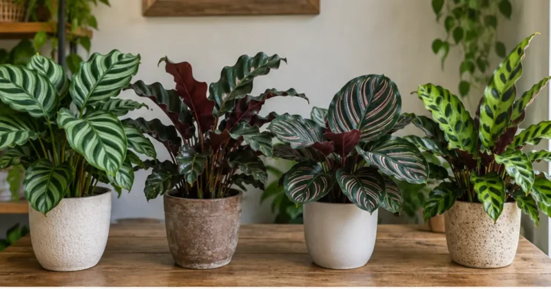 Cena editorial relacionada a Calathea ou Goeppertia entenda os nomes e aprenda a identificar as plantas