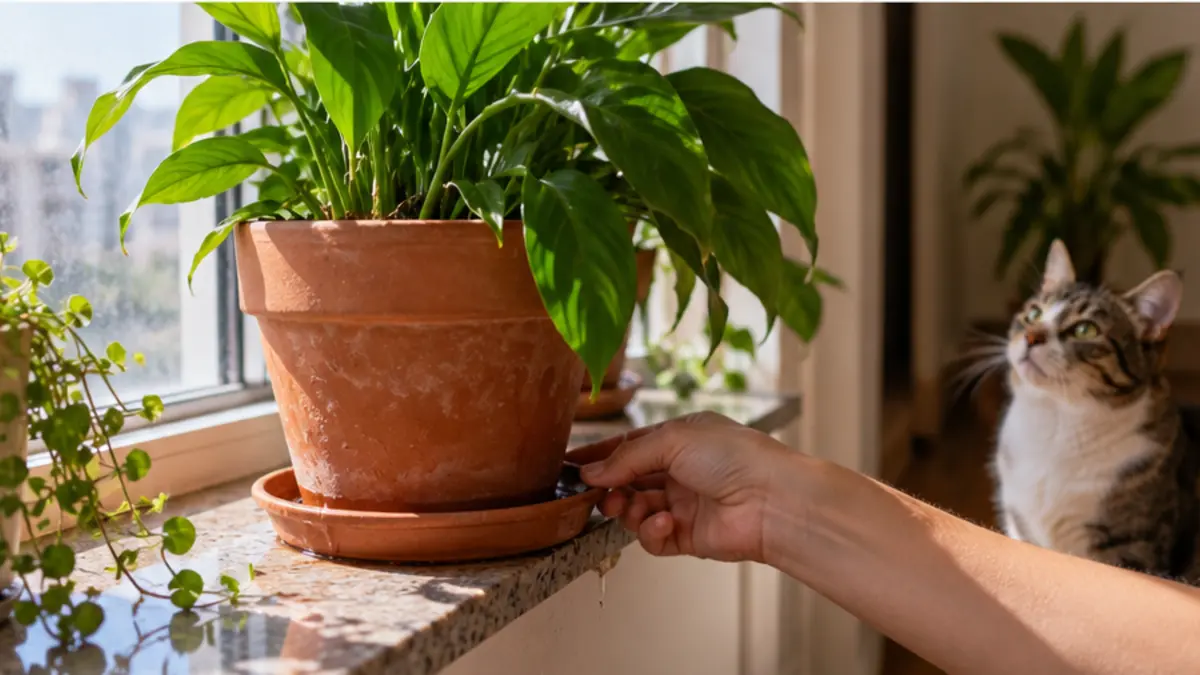 Detalhe prático relacionado a Como adaptar uma planta recém-comprada ao ambiente da sua casa