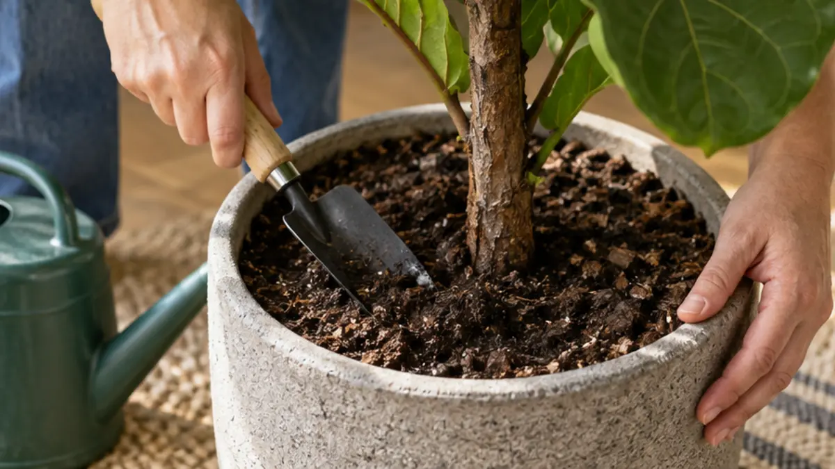 Cuidados e observação relacionados a Ficus lyrata como acertar a rega e a iluminação sem perder folhas