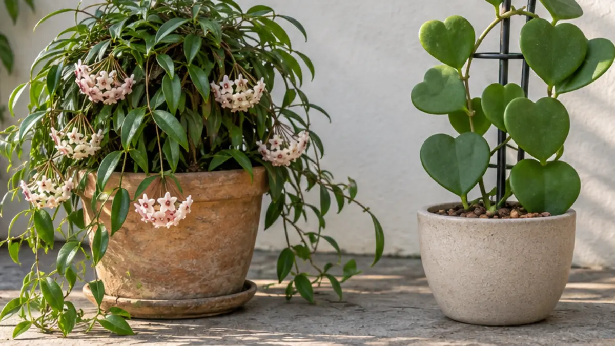 Cuidados e observação relacionados a Hoya carnosa e Hoya kerrii diferenças, crescimento e cuidados