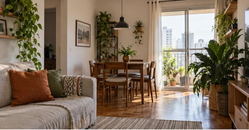 Cena editorial relacionada a Onde colocar plantas dentro de um apartamento sem prejudicar o cultivo