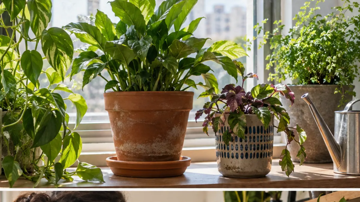 Detalhe prático relacionado a Onde colocar plantas dentro de um apartamento sem prejudicar o cultivo