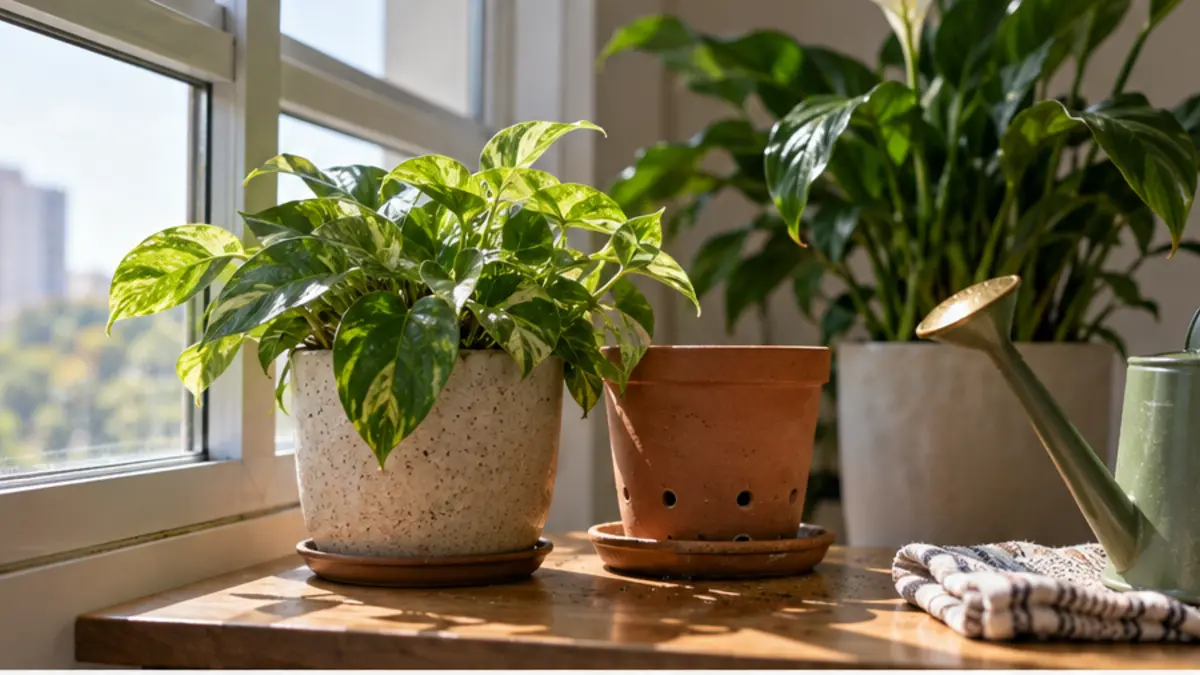 Detalhe prático relacionado a Quais plantas colocar perto de uma janela com muita luz indireta