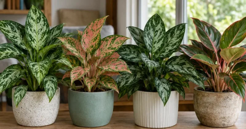 Cena editorial relacionada a Tipos de Aglaonema para cultivar dentro de casa