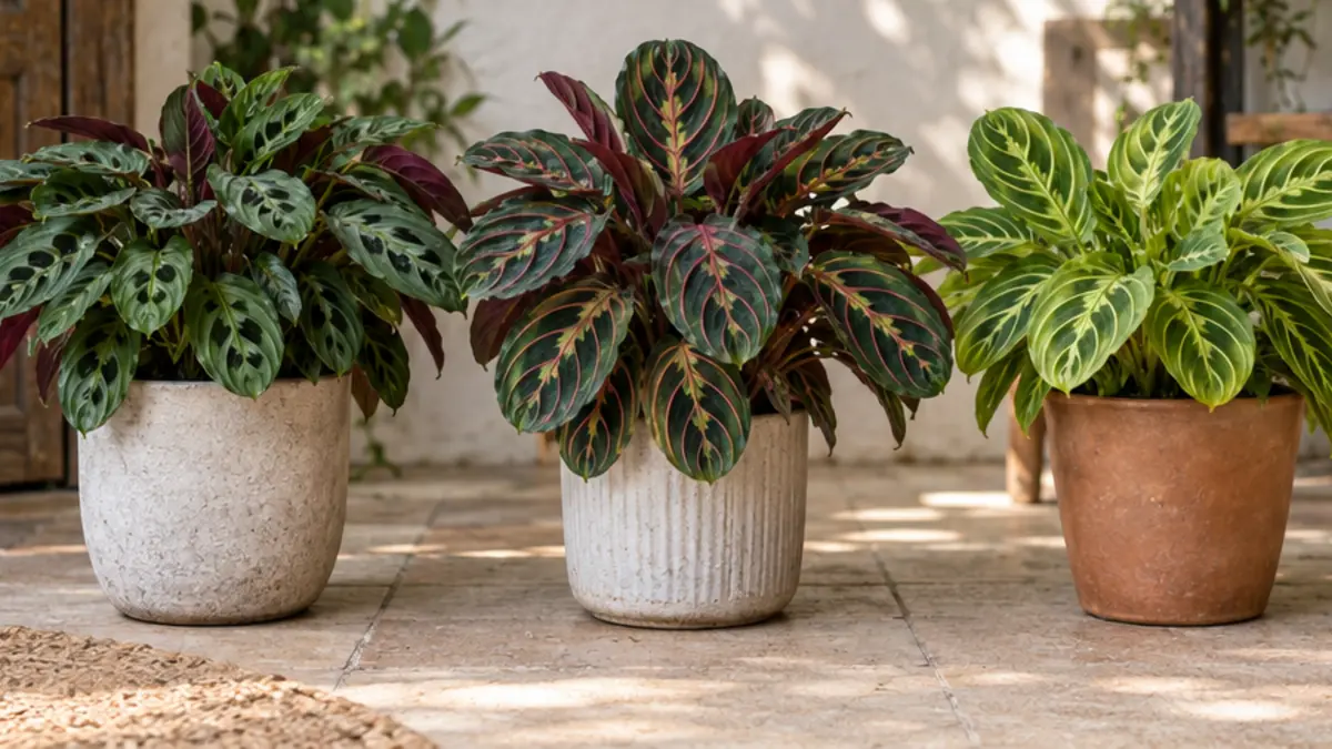 Cuidados e observação relacionados a Variedades de Maranta leuconeura Kerchoveana, Fascinator e Lemon Lime